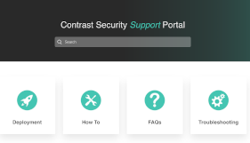 Contrast Security Support Portal