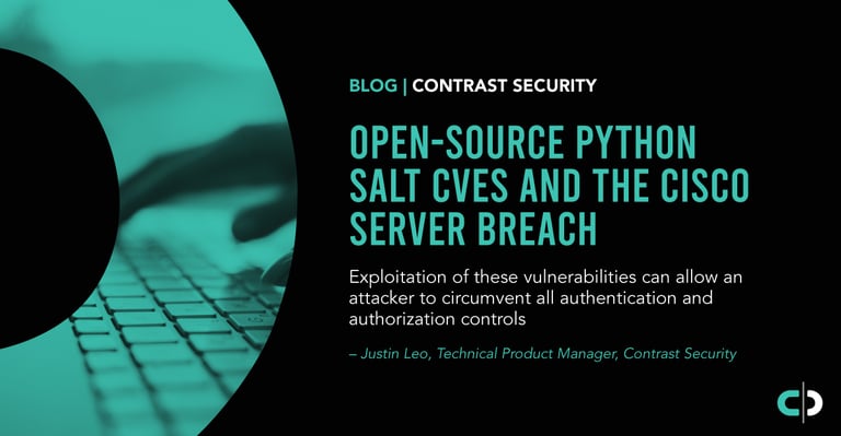 Open-Source Python Salt CVEs and the Cisco Server Breach