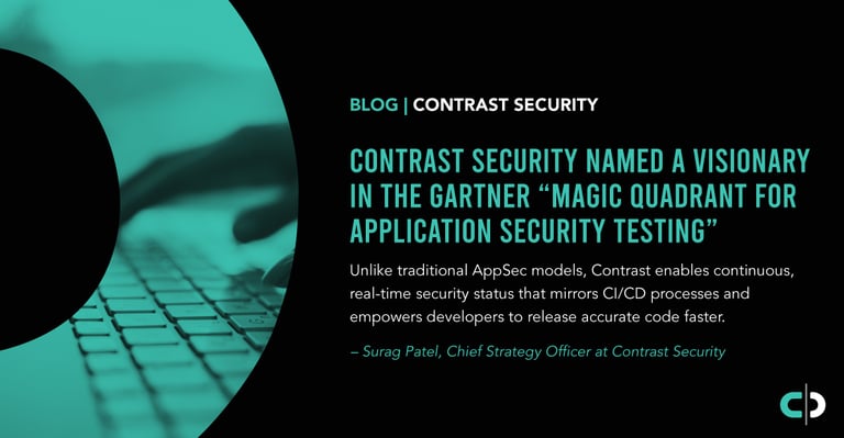Contrast Security Named a Visionary in the 2020 Gartner “Magic Quadrant for Application Security Testing”