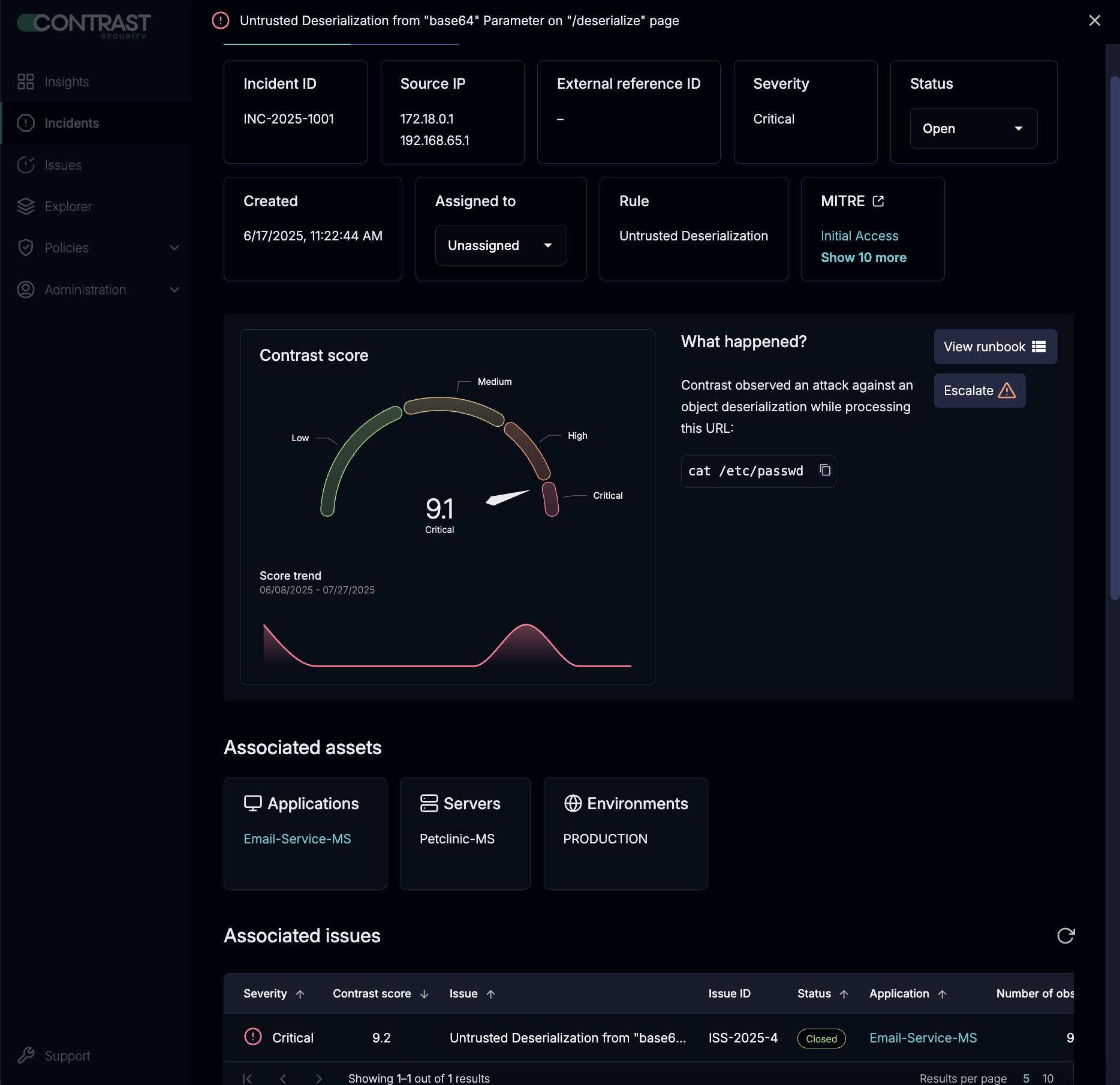 Contrast Security Platform
