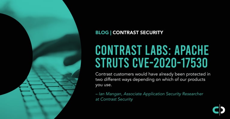 Contrast Labs: Apache Struts CVE-2020-17530
