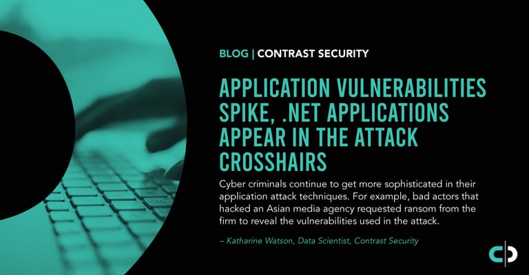 Application Vulnerabilities Spike, .NET Applications Appear in the Attack Crosshairs