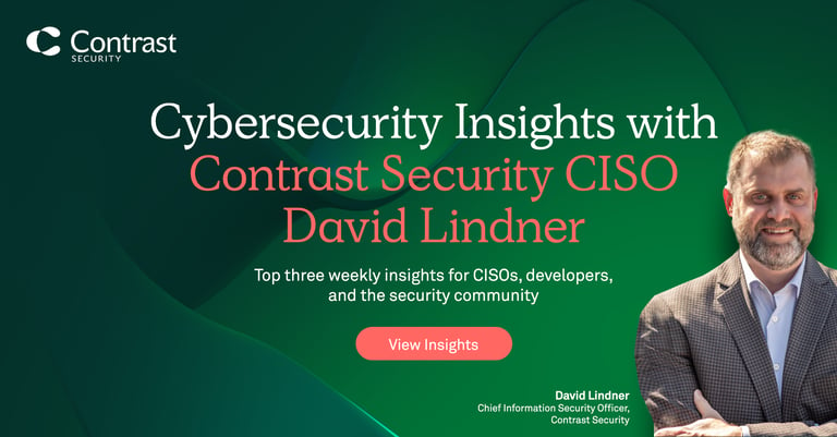 Cybersecurity Insights with Contrast CISO David Lindner | 10/13
