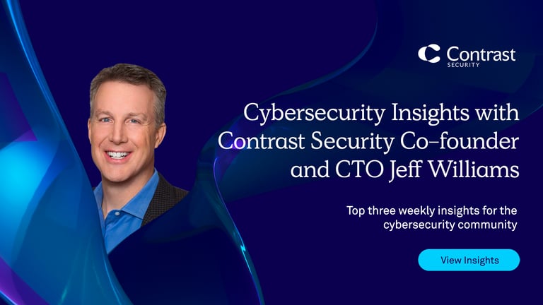 Cybersecurity Insights with Contrast Co-founder and CTO Jeff Williams | 11/18