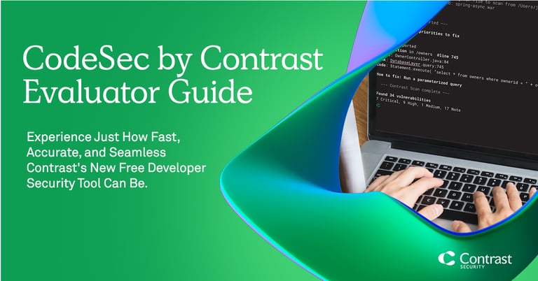 CodeSec by Contrast Security - Evaluator Guide