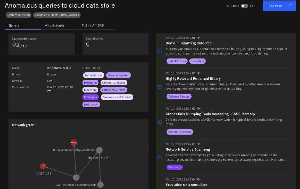IBM Consulting Cybersecurity Services clients can view all their threat telemetry: across infrastructure, endpoints, and applications in a single, centralized portal. The system supports escalation workflows, ticketing integration, and direct collaboration with IBM Cybersecurity Services analysts.