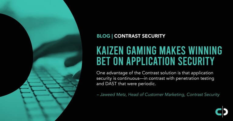 Kaizen Gaming Makes Winning Bet on Application Security