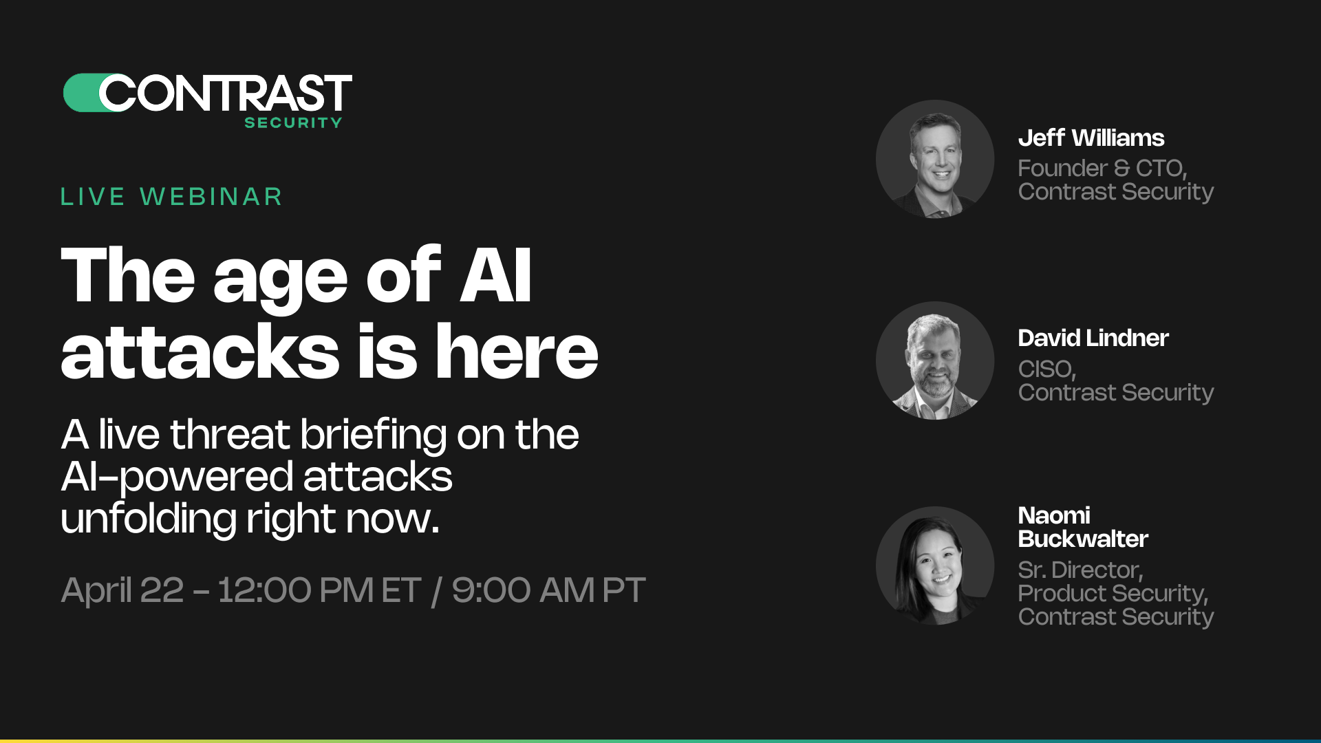 Live Webinar: The Age of AI Attacks Is Here