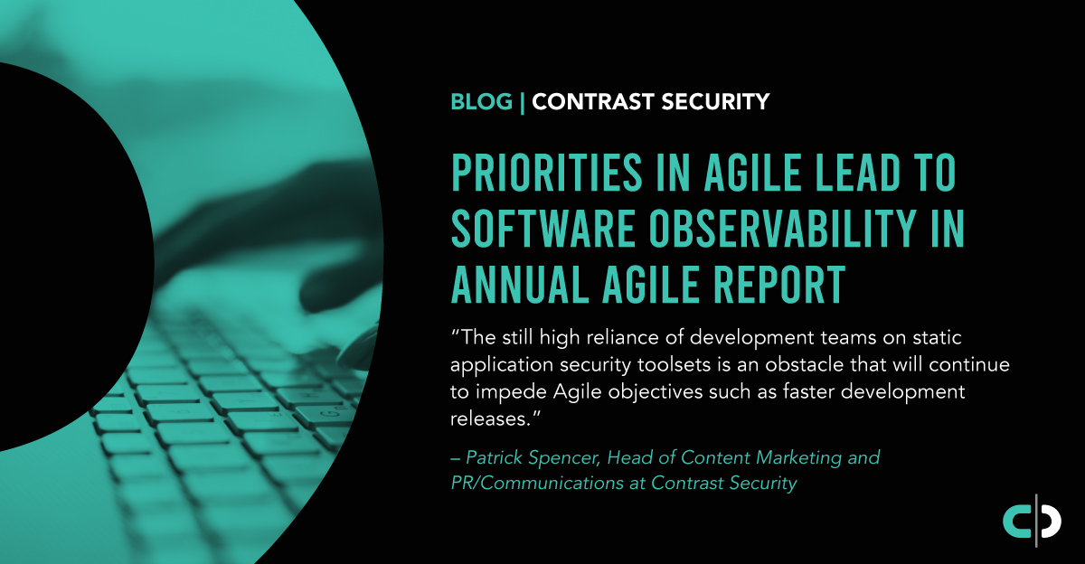 Priorities in Agile Lead to Software Observability in Annual Agile Report