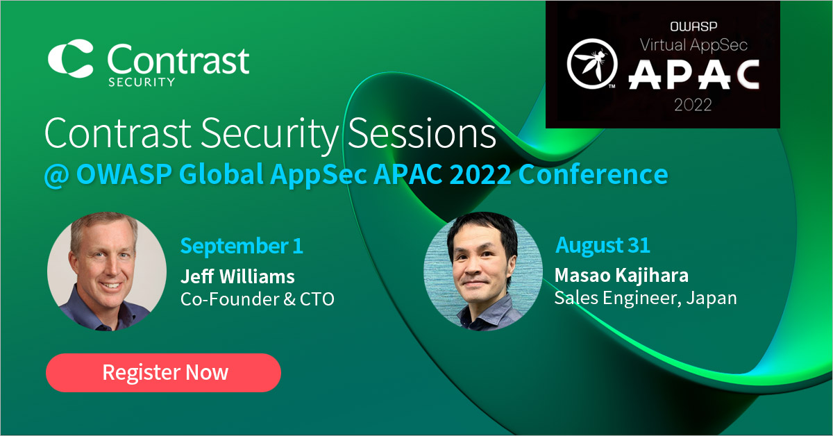 Contrast Security、OWASP Global AppSec APAC 2022に登壇